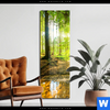 Acrylglasbild Wald Mit Sonnenstrahlen Schmal Produktvorschau