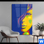 Acrylglasbild Abstrakte Frau No 1 Hochformat Produktvorschau mit dem Bild Abstrakte Frau No.1 im Format Hochformat.