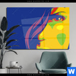 Acrylglasbild Abstrakte Frau No 1 Querformat Produktvorschau mit dem Bild Abstrakte Frau No.1 im Format Querformat.