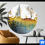 Acrylglasbild Abstrakte Landschaft No 1 Rund Produktvorschau mit dem Bild Abstrakte Landschaft No.1 im Format Rund.