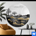 Acrylglasbild Abstrakte Landschaft No 2 Rund Produktvorschau mit dem Bild Abstrakte Landschaft No.2 im Format Rund.