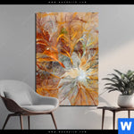 Acrylglasbild Abstrakter Bluetenzauber In Orange Hochformat Produktvorschau mit dem Bild Abstrakter Blütenzauber in orange im Format Hochformat.
