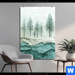 Acrylglasbild Abstrakter Wald Hochformat Produktvorschau mit dem Bild Abstrakter Wald im Format Hochformat.