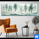 Acrylglasbild Abstrakter Wald Panorama Produktvorschau mit dem Bild Abstrakter Wald im Format Panorama.