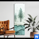 Acrylglasbild Abstrakter Wald Schmal Produktvorschau mit dem Bild Abstrakter Wald im Format Schmal.