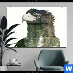 Acrylglasbild Adler Wald Querformat Produktvorschau mit dem Bild Adler & Wald im Format Querformat.