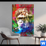 Acrylglasbild Affe Pop Art No 2 Hochformat Produktvorschau mit dem Bild Affe Pop Art No.2 im Format Hochformat.