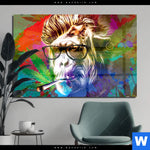 Acrylglasbild Affe Pop Art No 2 Querformat Produktvorschau mit dem Bild Affe Pop Art No.2 im Format Querformat.