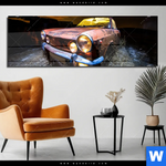 Acrylglasbild Altes Auto Panorama Produktvorschau mit dem Bild Altes Auto im Format Panorama.