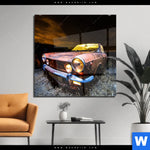 Acrylglasbild Altes Auto Quadrat Produktvorschau mit dem Bild Altes Auto im Format Quadrat.