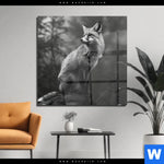 Acrylglasbild Anmutiger Fuchs Quadrat Produktvorschau mit dem Bild Anmutiger Fuchs im Format Quadrat.