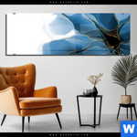 Acrylglasbild Aquarell Blume Panorama Produktvorschau mit dem Bild Aquarell Blume im Format Panorama.