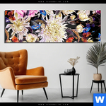 Acrylglasbild Aquarell Von Wilden Blumen Panorama Produktvorschau mit dem Bild Aquarell von wilden Blumen im Format Panorama.