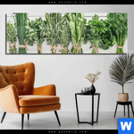 Acrylglasbild Aromen Der Gruenen Kueche Panorama Produktvorschau mit dem Bild Aromen der grünen Küche im Format Panorama.