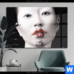 Acrylglasbild Asiatische Schoenheit Querformat Produktvorschau mit dem Bild Asiatische Schönheit im Format Querformat.