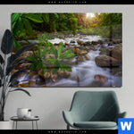 Acrylglasbild Asiatischer Tropischer Dschungel Querformat Produktvorschau mit dem Bild Asiatischer tropischer Dschungel im Format Querformat.