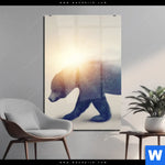 Acrylglasbild Baer Wald No2 Hochformat Produktvorschau mit dem Bild Bär & Wald No.2 im Format Hochformat.