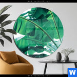 Acrylglasbild Bananenpalme Rund Produktvorschau mit dem Bild Bananenpalme im Format Rund.