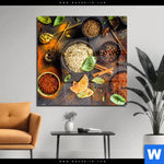 Acrylglasbild Basilikum Pfeffer Safran Co Quadrat Produktvorschau mit dem Bild Basilikum | Pfeffer | Safran & Co. im Format Quadrat.