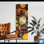 Acrylglasbild Basilikum Pfeffer Safran Co Schmal Produktvorschau mit dem Bild Basilikum | Pfeffer | Safran & Co. im Format Schmal.