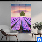 Acrylglasbild Baum Im Blumenfeld Hochformat Produktvorschau mit dem Bild Baum im Blumenfeld im Format Hochformat.