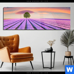 Acrylglasbild Baum Im Blumenfeld Panorama Produktvorschau mit dem Bild Baum im Blumenfeld im Format Panorama.