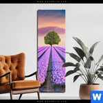 Acrylglasbild Baum Im Blumenfeld Schmal Produktvorschau mit dem Bild Baum im Blumenfeld im Format Schmal.