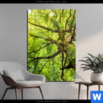 Acrylglasbild Baumkrone Einer Buche Hochformat Produktvorschau mit dem Bild Baumkrone einer Buche im Format Hochformat.