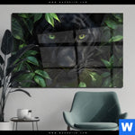 Acrylglasbild Blick Des Panthers Querformat Produktvorschau mit dem Bild Blick des Panthers im Format Querformat.