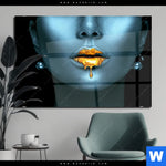 Acrylglasbild Blue Skin Querformat Produktvorschau mit dem Bild Blue Skin im Format Querformat.