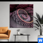 Acrylglasbild Blueten Spirale Quadrat Produktvorschau mit dem Bild Blüten Spirale im Format Quadrat.