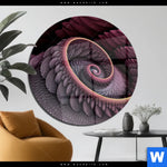Acrylglasbild Blueten Spirale Rund Produktvorschau mit dem Bild Blüten Spirale im Format Rund.