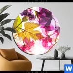 Acrylglasbild Blumen Collage No 2 Rund Produktvorschau mit dem Bild Blumen Collage No.2 im Format Rund.