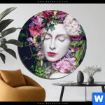 Acrylglasbild Blumen Koenigin Rund Produktvorschau mit dem Bild Blumen-Königin im Format Rund.