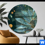 Acrylglasbild Botanischer Glanz Rund Produktvorschau mit dem Bild Botanischer Glanz im Format Rund.