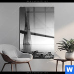 Acrylglasbild Bruecke Am Weiten Meer Hochformat Produktvorschau mit dem Bild Brücke am weiten Meer im Format Hochformat.