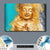 Acrylglasbild Buddha Gold Tuerkis Querformat