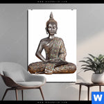 Acrylglasbild Buddha In Lotus Pose No 2 Hochformat Produktvorschau mit dem Bild Buddha in Lotus Pose No. 2 im Format Hochformat.