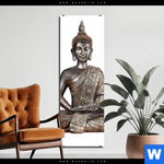 Acrylglasbild Buddha In Lotus Pose No 2 Schmal Produktvorschau mit dem Bild Buddha in Lotus Pose No. 2 im Format Schmal.