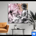 Acrylglasbild Buddha In Stiller Harmonie Quadrat Produktvorschau mit dem Bild Buddha in stiller Harmonie im Format Quadrat.