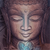 Acrylglasbild Buddha Lotusbluete Rund