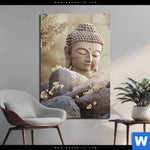 Acrylglasbild Buddha Stille Des Seins Hochformat Produktvorschau mit dem Bild Buddha - Stille des Seins im Format Hochformat.