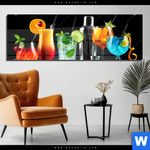 Acrylglasbild Bunte Cocktailtraeume Panorama Produktvorschau mit dem Bild Bunte Cocktailträume im Format Panorama.