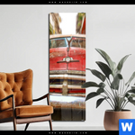 Acrylglasbild Bunte Vintage Oldtimer Schmal Produktvorschau mit dem Bild Bunte vintage Oldtimer im Format Schmal.