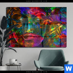 Acrylglasbild Bunter Buddha Querformat Produktvorschau mit dem Bild Bunter Buddha im Format Querformat.