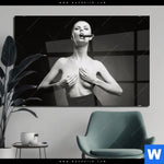 Acrylglasbild Dame Mit Zigarre Querformat Produktvorschau mit dem Bild Dame mit Zigarre im Format Querformat.