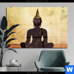 Acrylglasbild Dark Buddha Querformat Produktvorschau mit dem Bild Dark Buddha im Format Querformat.