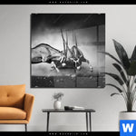 Acrylglasbild Das Duell Quadrat Produktvorschau mit dem Bild Das Duell im Format Quadrat.