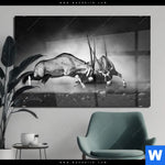 Acrylglasbild Das Duell Querformat Produktvorschau mit dem Bild Das Duell im Format Querformat.