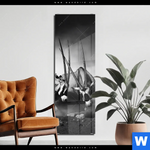 Acrylglasbild Das Duell Schmal Produktvorschau mit dem Bild Das Duell im Format Schmal.